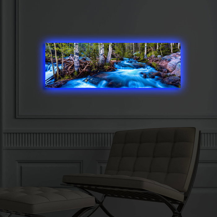 Wallity Lienzo Decorativo Iluminado con LEDs 30x90 cm Multicolor Wallity Lienzo Decorativo Iluminado con LEDs 30x90 cm Multicolor